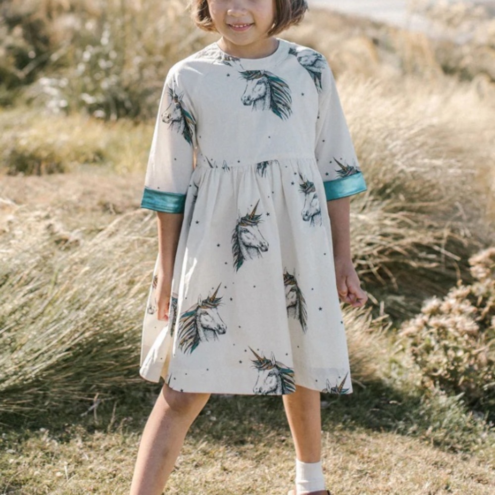 Pink Chicken Cream Unicorn Dress